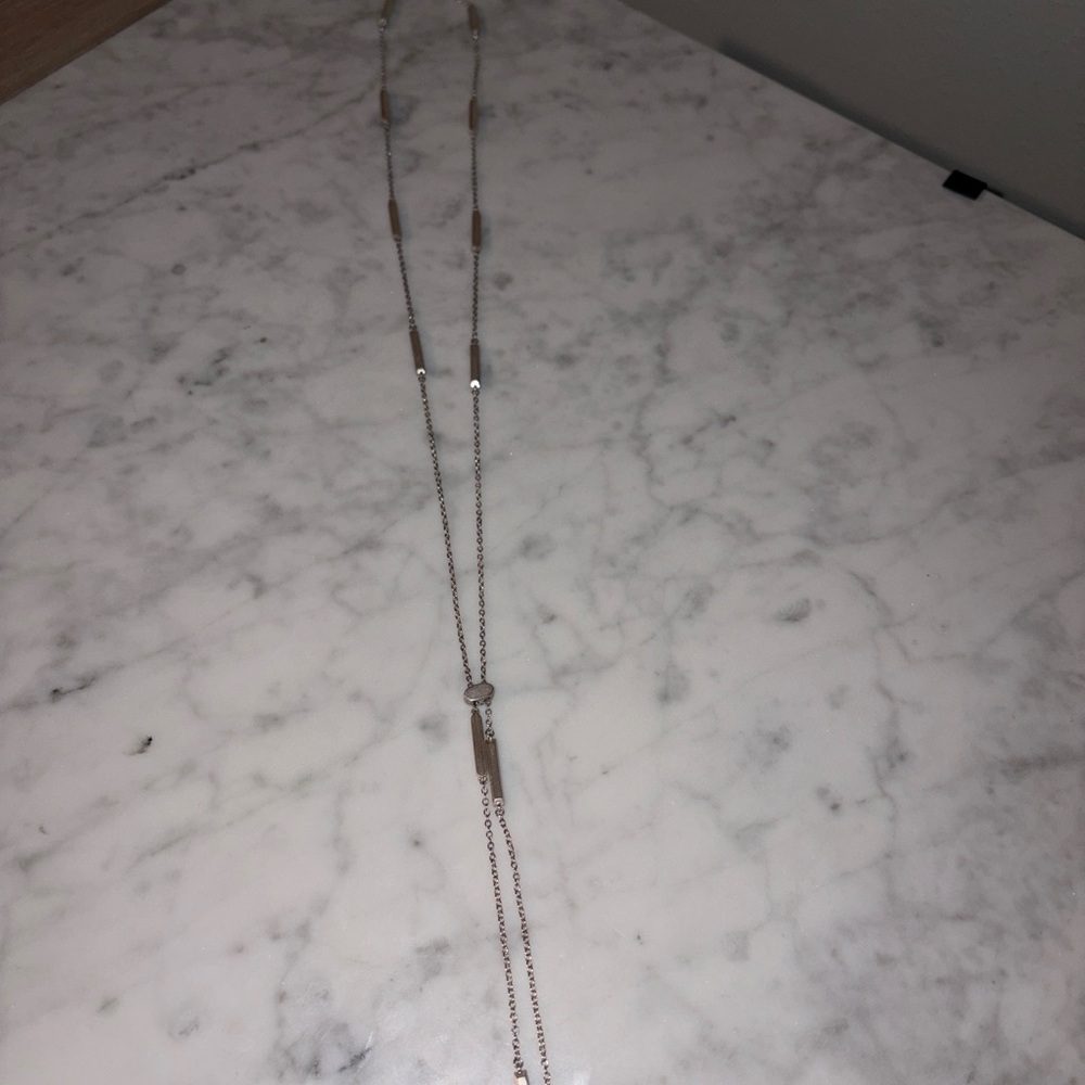 Kendra Scott Silver Y-Necklace